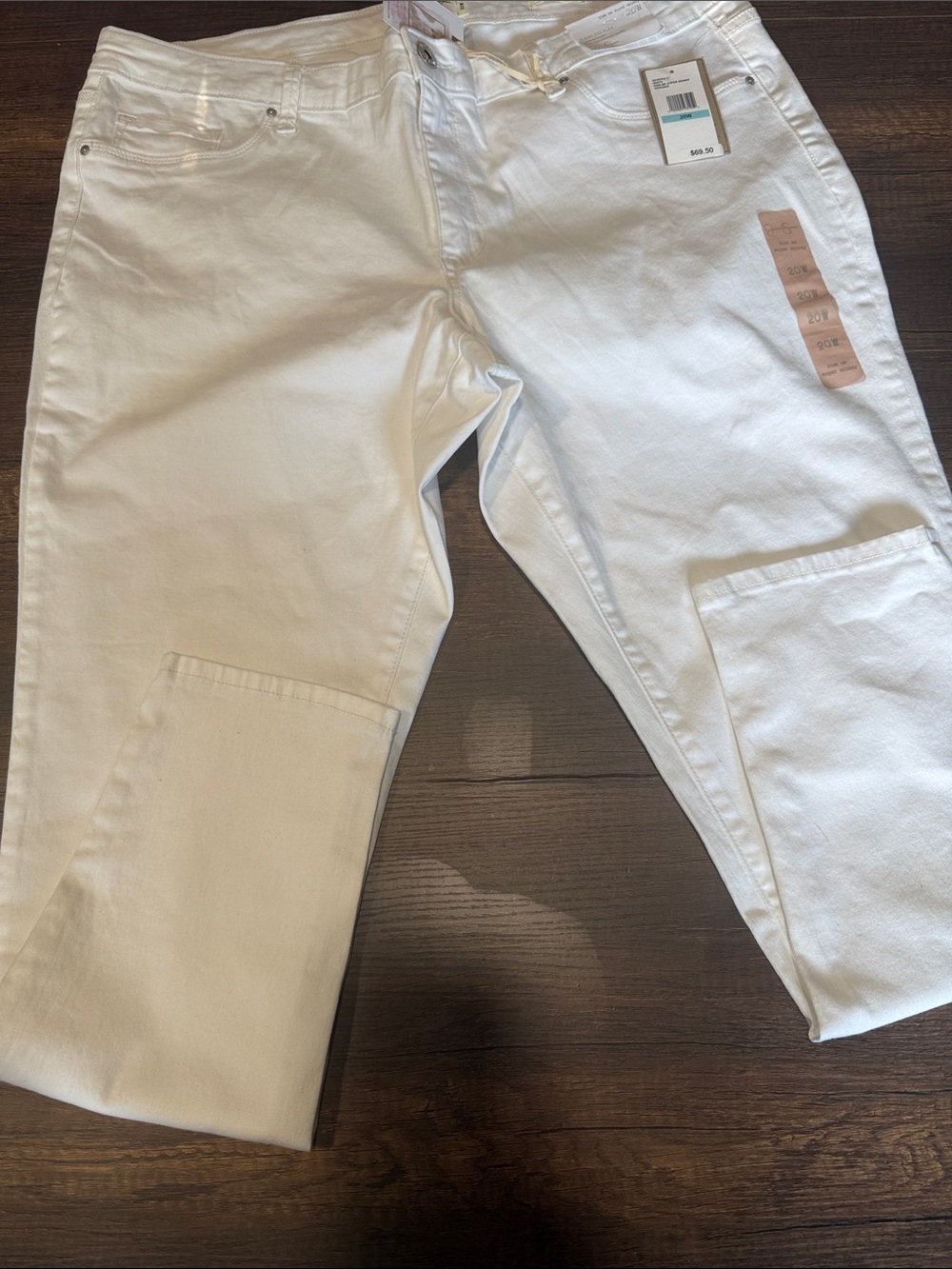 Jessica Simpson Kiss Me Super Skinny Jeans Mujer 20W Blancos NWT Stretch